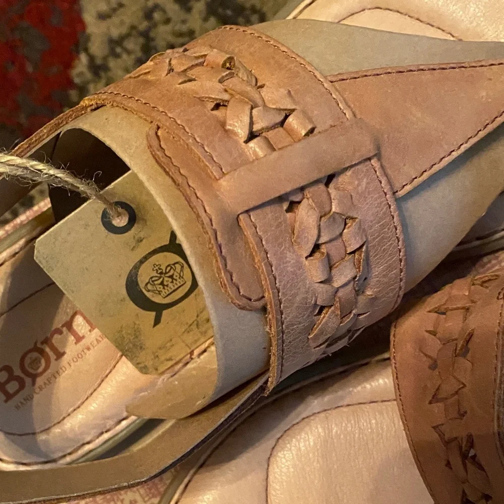 Born Light Brown Leather Sandals - Picture 2 of 5